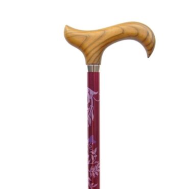 canne réglable feuilles magenta