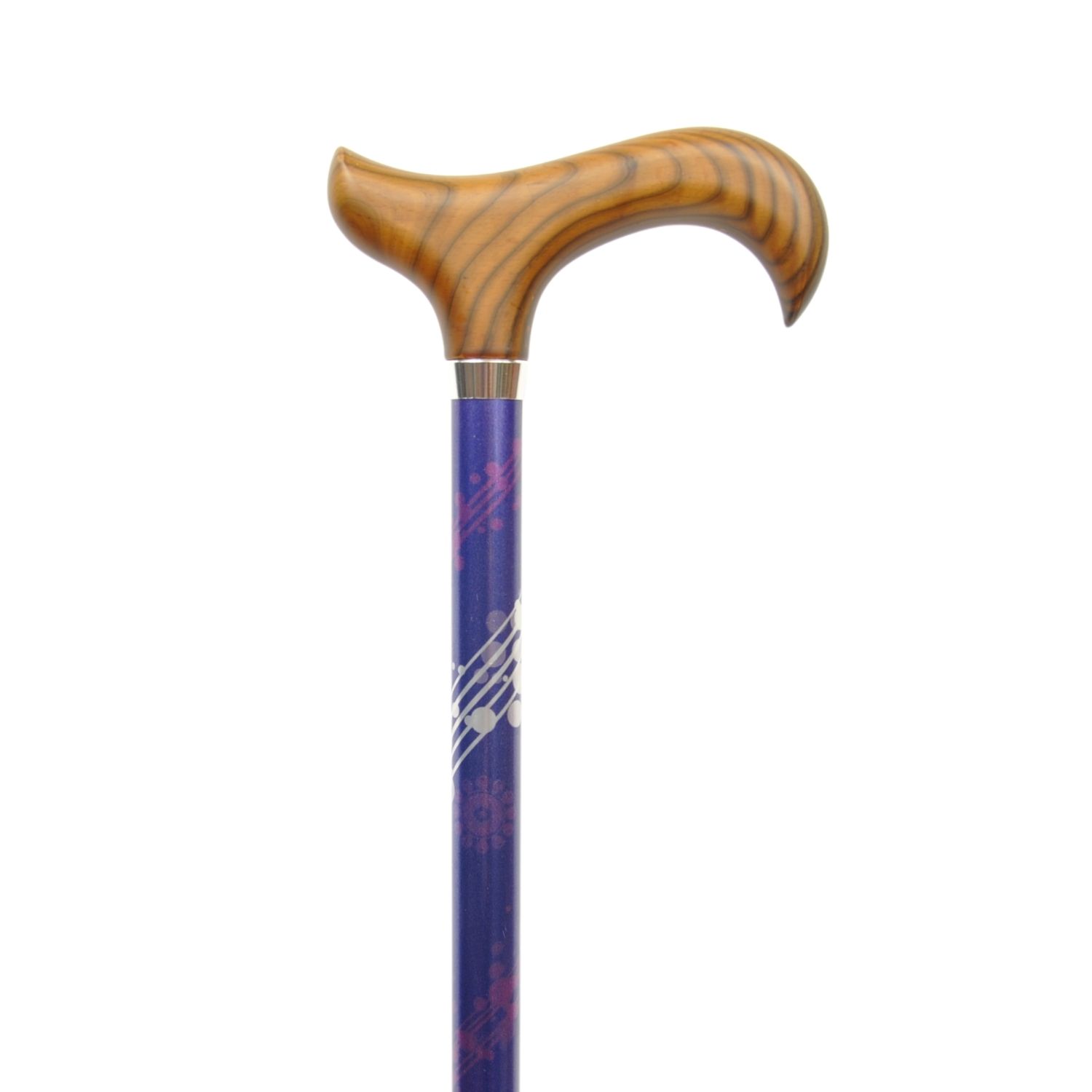 canne de marche réglable alu violet
