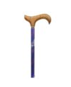 Canne réglable aluminium violet motif géomètrique