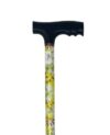 canne de marche aluminium réglable fleurs jaunes