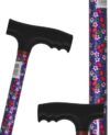 canne de marche réglable motif floral