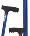 canne de marche réglable en alu bleu