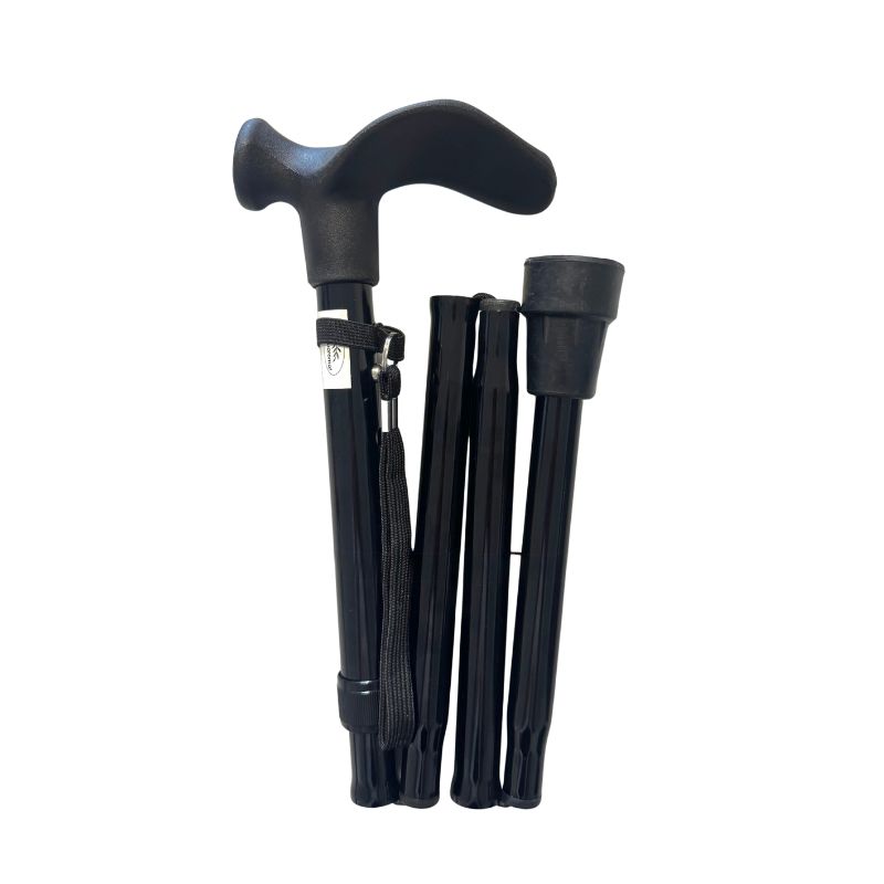 canne pliante avec poignée ergonomique droitier