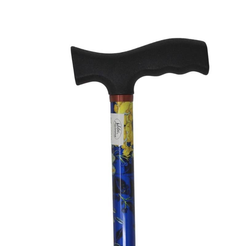 canne en alu réglable motifs fleurs