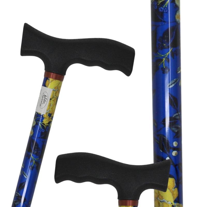 canne en alu réglable motifs fleurs