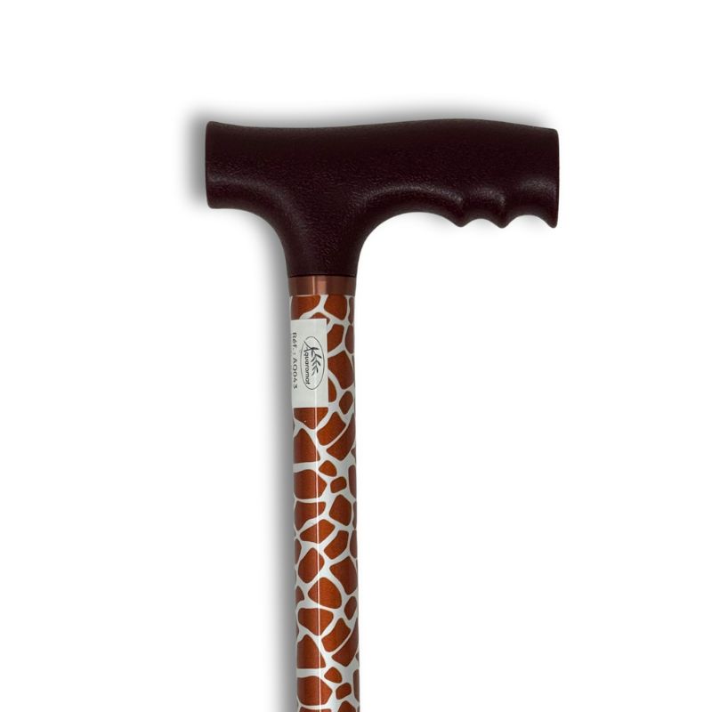 canne de marche motif girafe