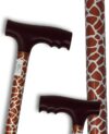 canne de marche motif girafe