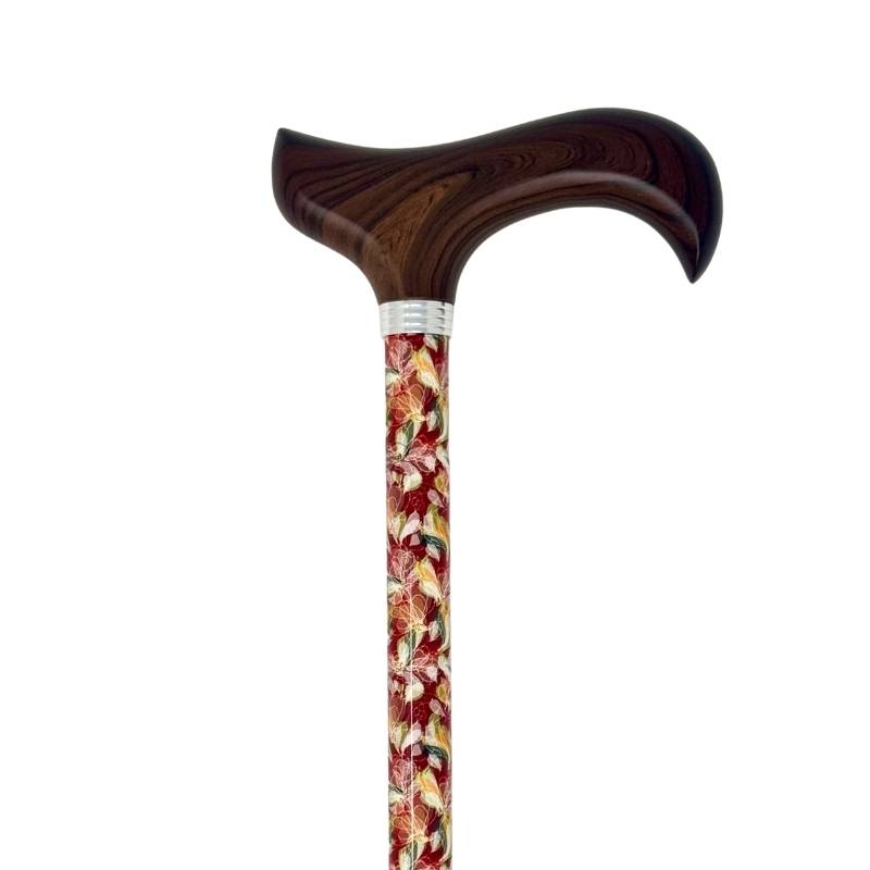 canne au motif pétales de fleurs