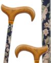 canne réglable en aluminium motif floral