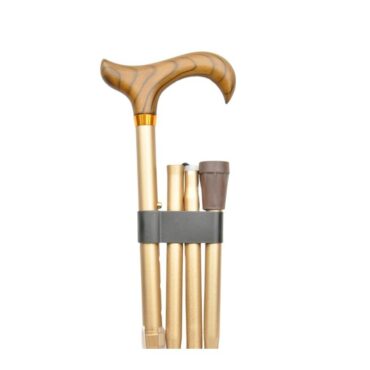 canne de marche pliante en bronze