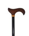 canne de marche sobre et élégante noire aq365