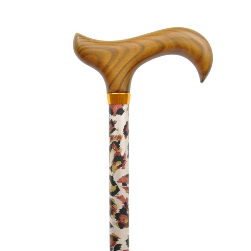 Canne de marche tendance motif léopard