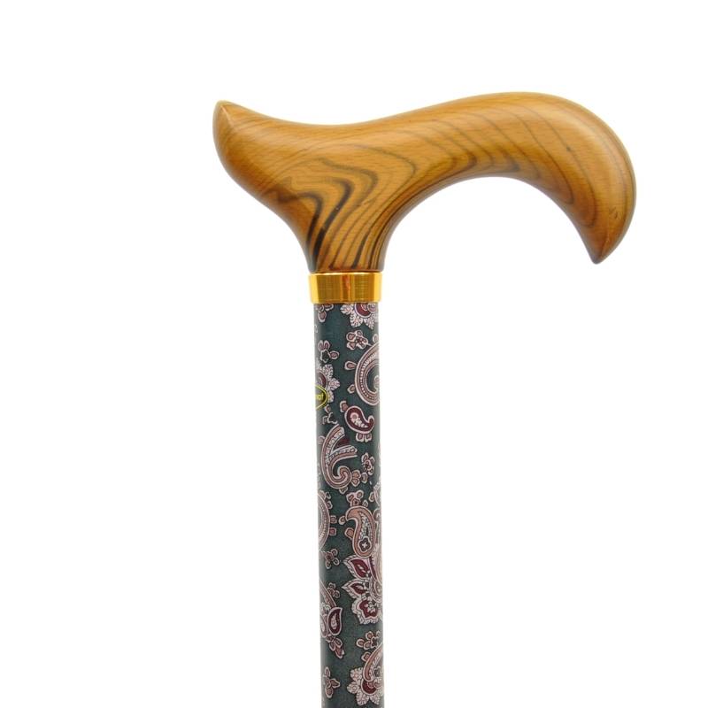 canne d'aide à la marche motif cachemire
