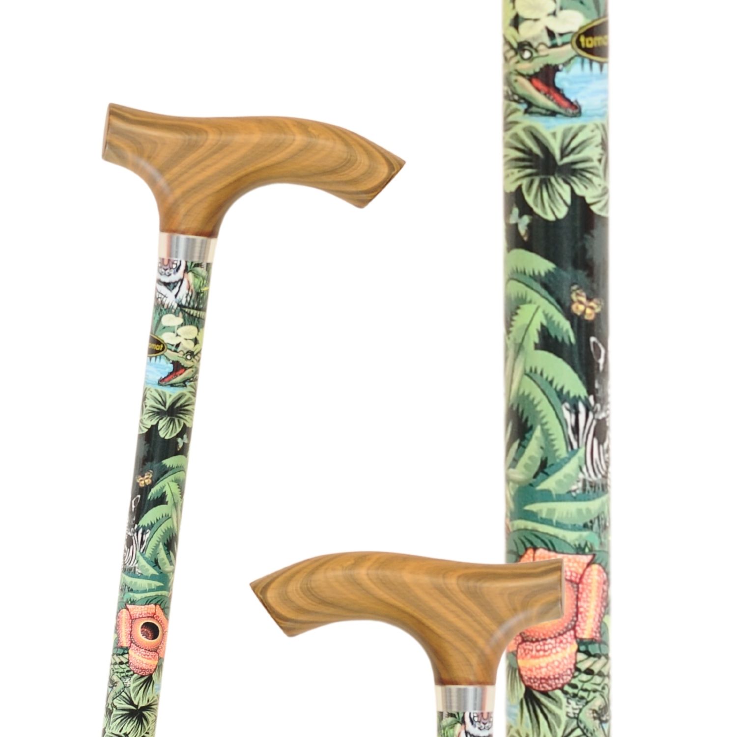 canne de marche réglable motif savane