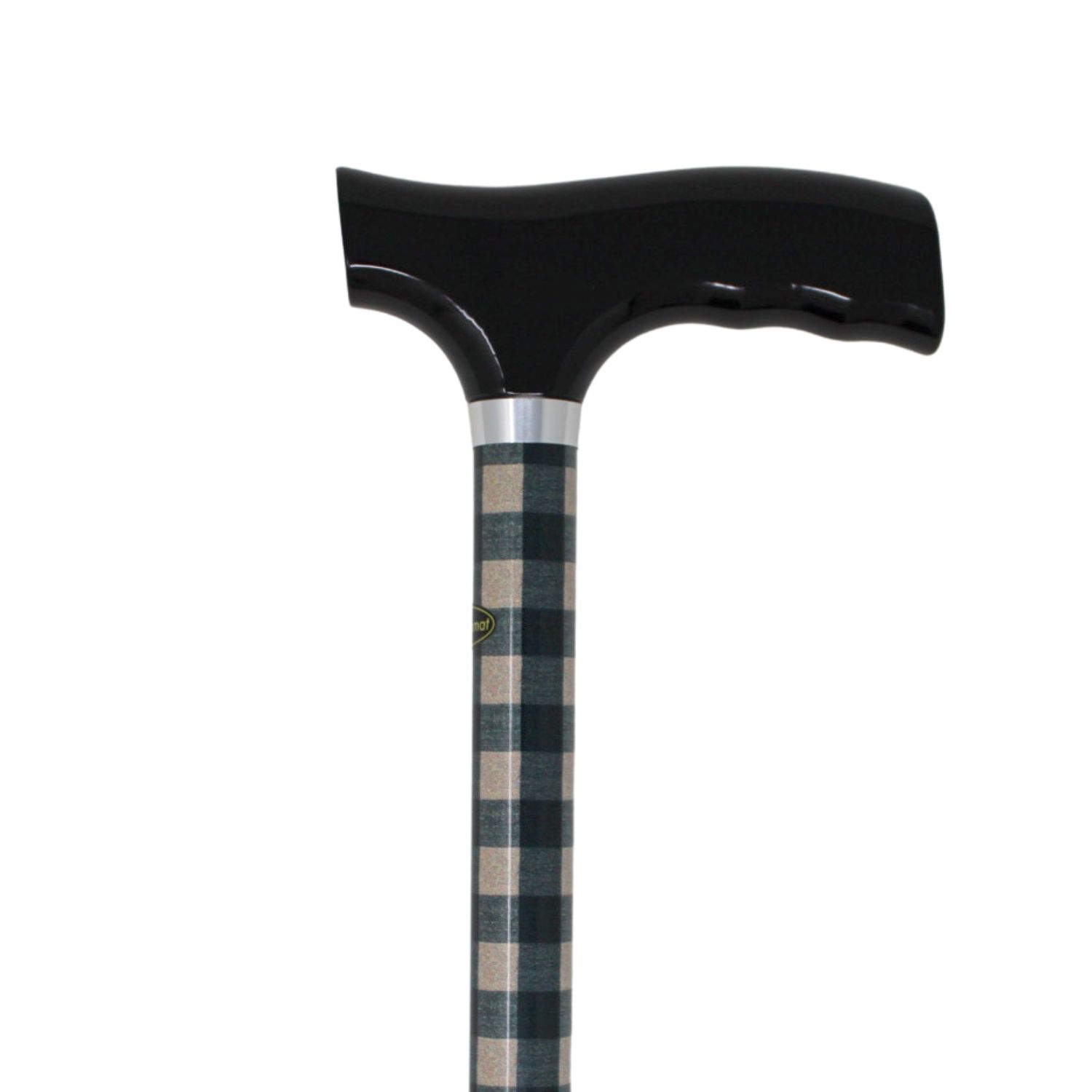 canne d'aide à la marche motif vichy