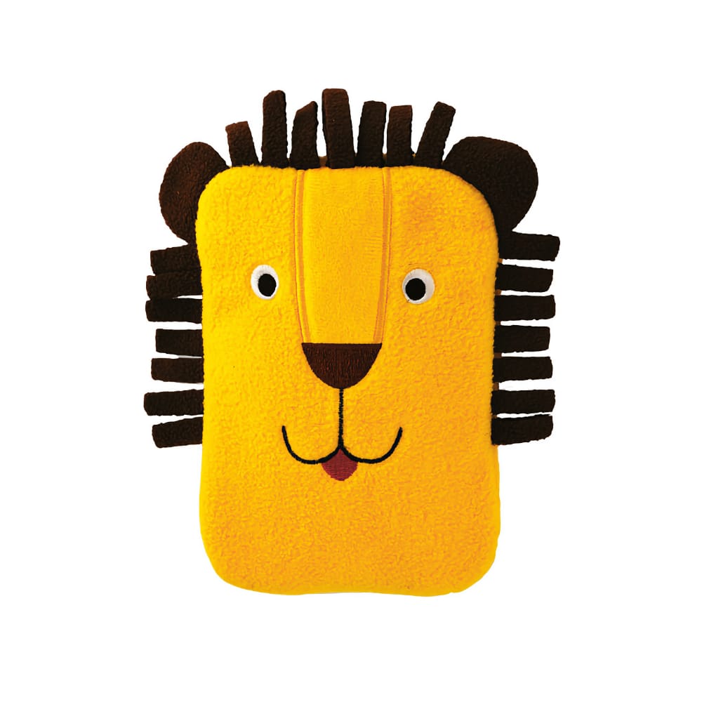 Mini-bouillotte-housse-molleton-lion-jaune-0,2L-hugo-frosch