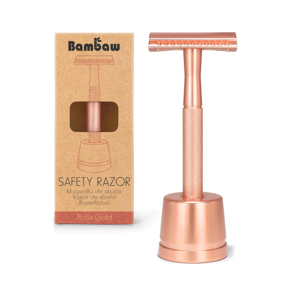 Rasoir de sûreté avec socle - Bambaw