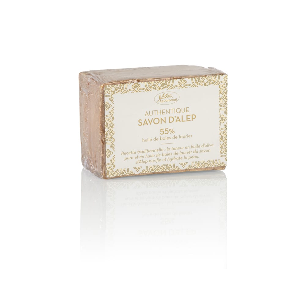 Savon Alep 55% huile de baies de laurier | Aquaromat - 180g