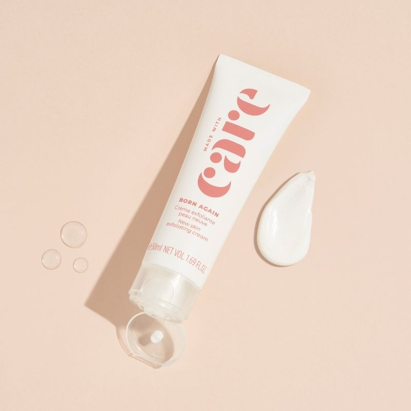 Born again crème exfoliante texture