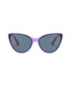 lunettes soleil enfant yeux de chat rose et mauve