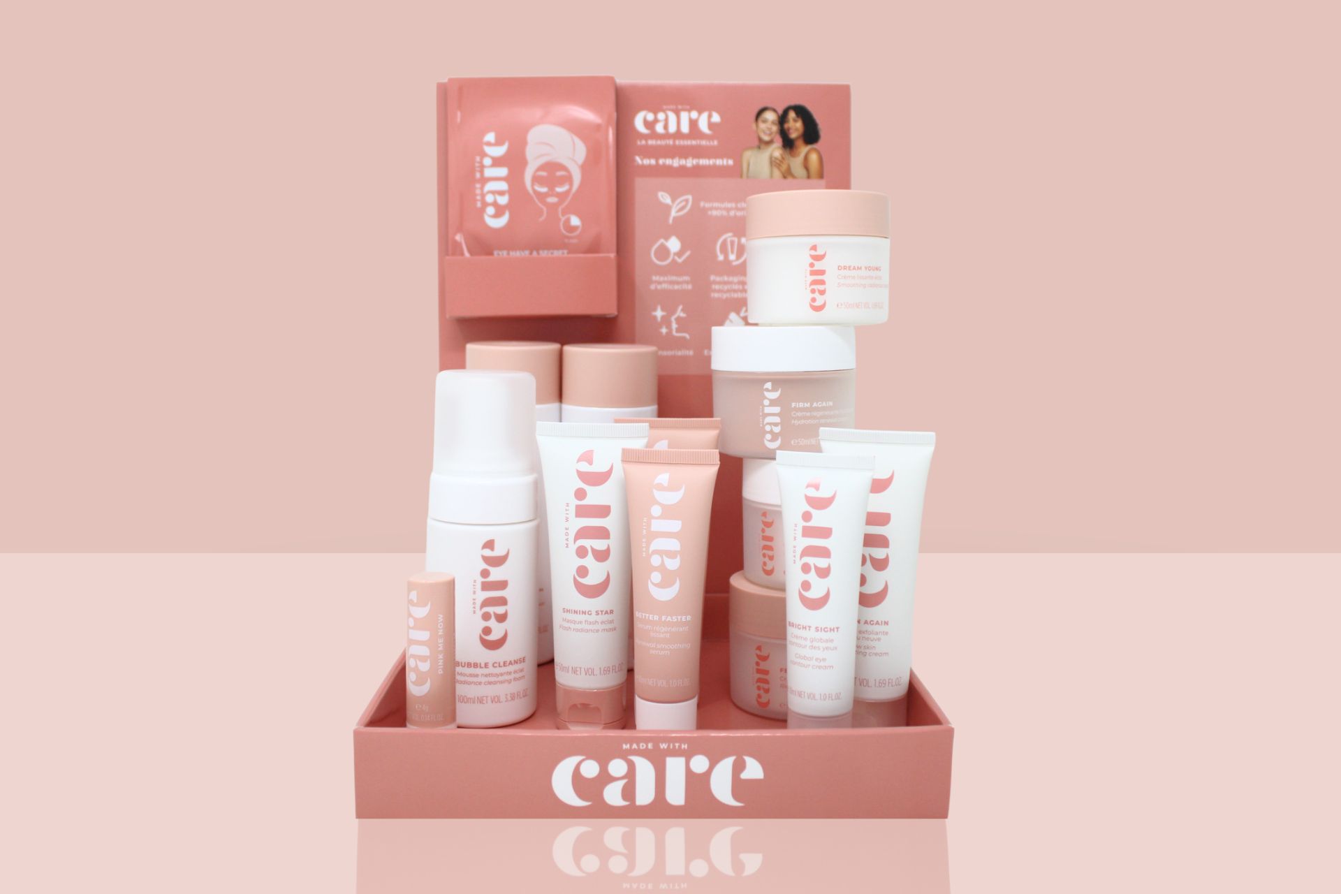pack complet made with care soins visage et lèvres
