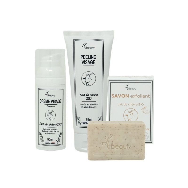 routine visage éclat LH beauty lait de chèvre bio