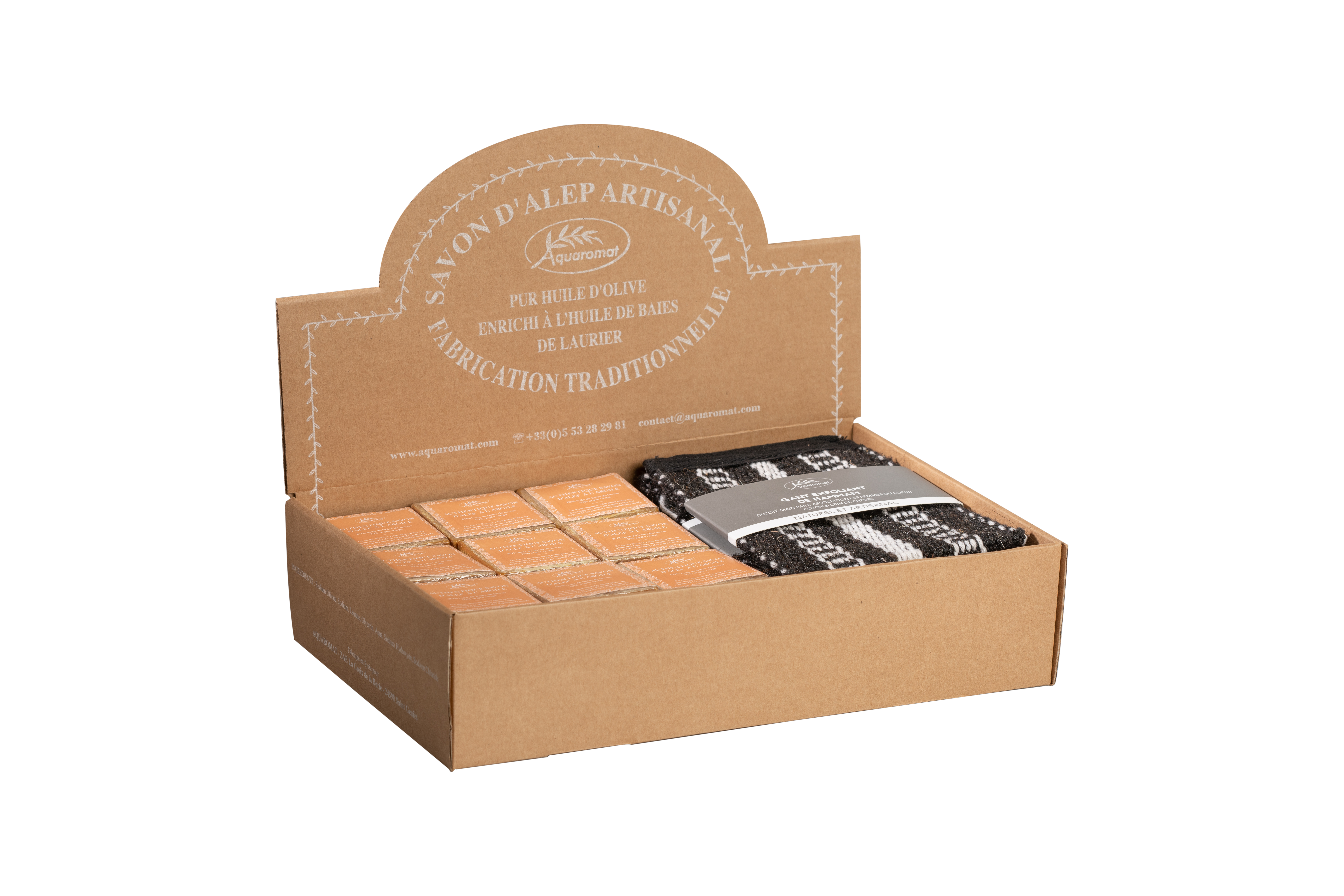 PRESENTOIR SAVON D'ALEP - AQUAROMAT