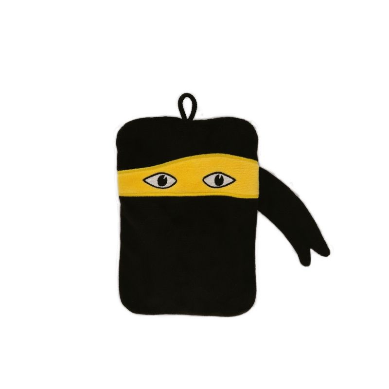Mini-bouillotte-housse-polaire-bouclée-ninja-hugo-frosch