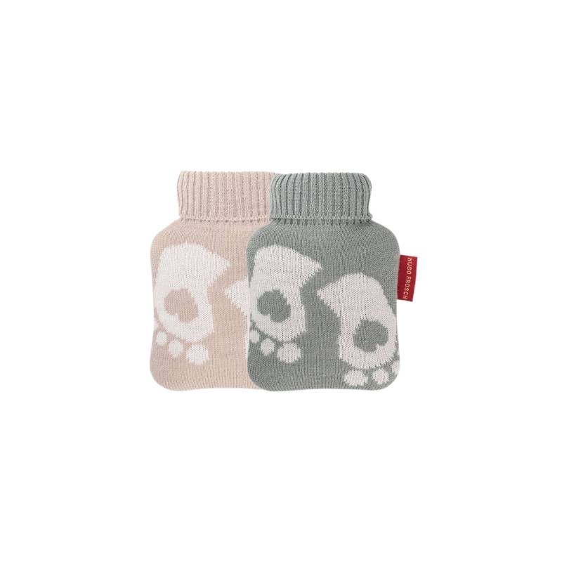 Mini bouillotte maille fine petits pieds 0,2L - Hugo Frosch