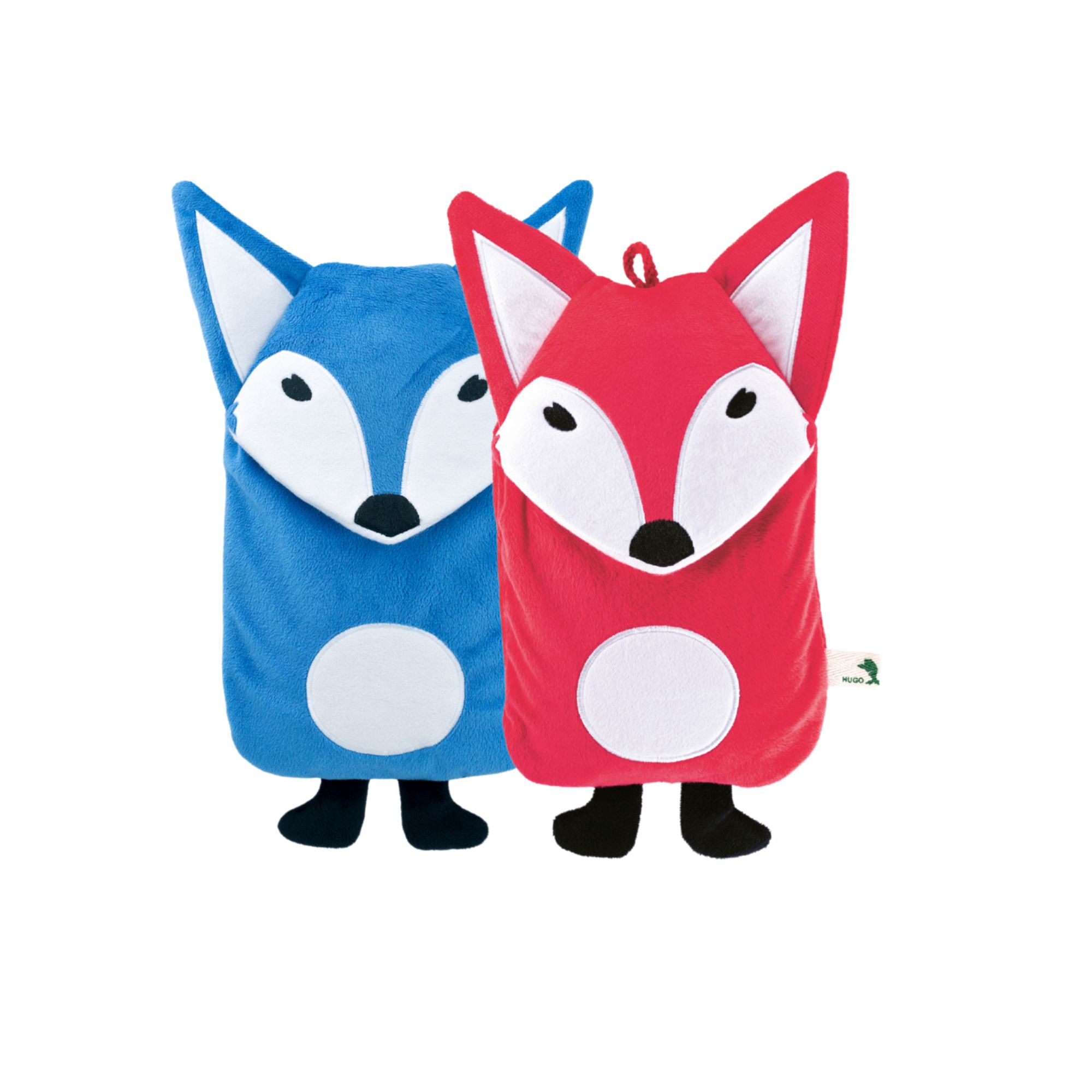 Bouillotte en velours doux et velouté renard 0,8L - Hugo Frosch