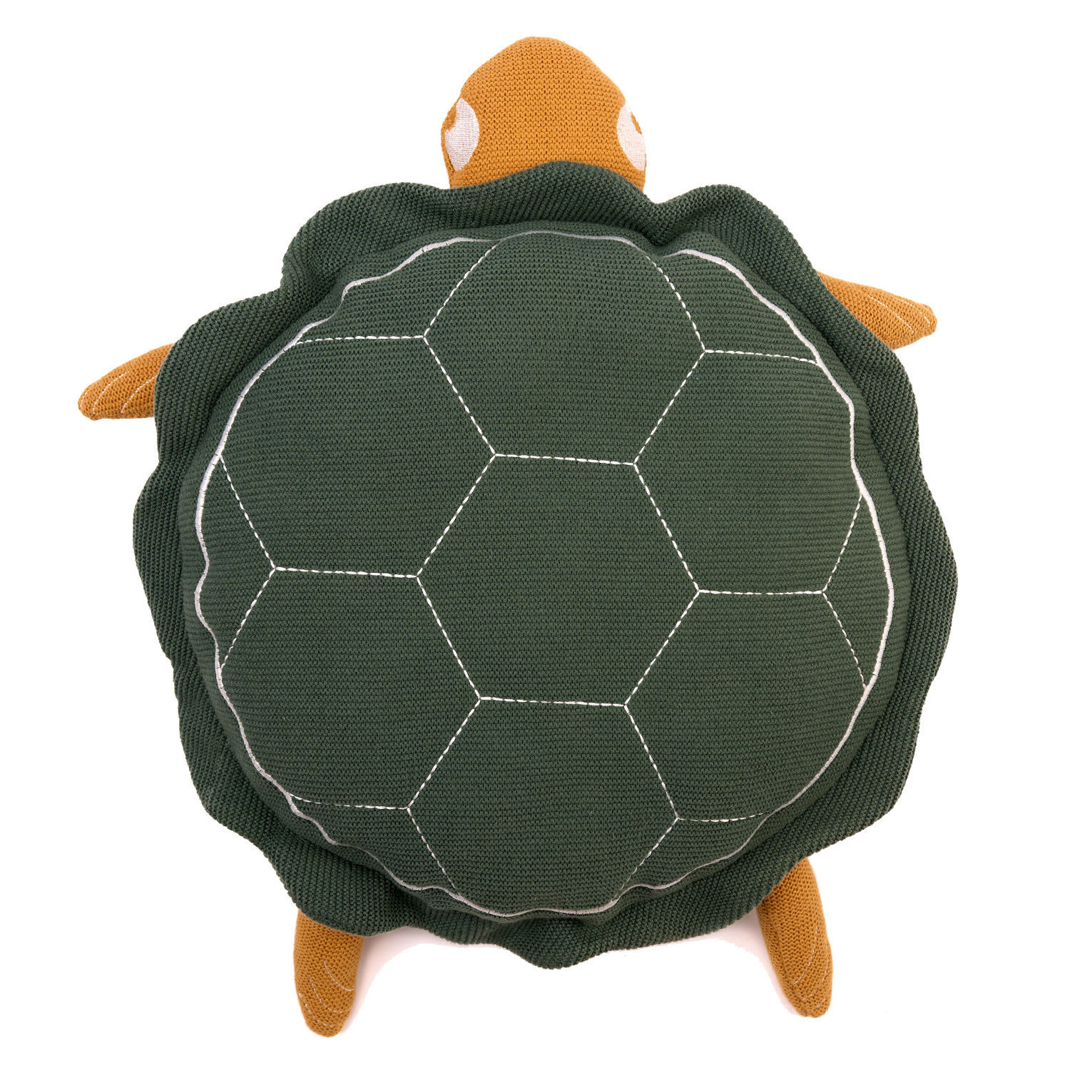 Réf23t0 - bouillotte peluche 2 en 1 tortue tricot en point mousse