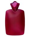 Réf28trb - bouillotte rainurée translucide thermoplastique framboise