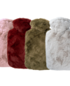 Réf53fg-53fm-53fr-53fs bouillotte housse duveteuse façon fourrure chinée