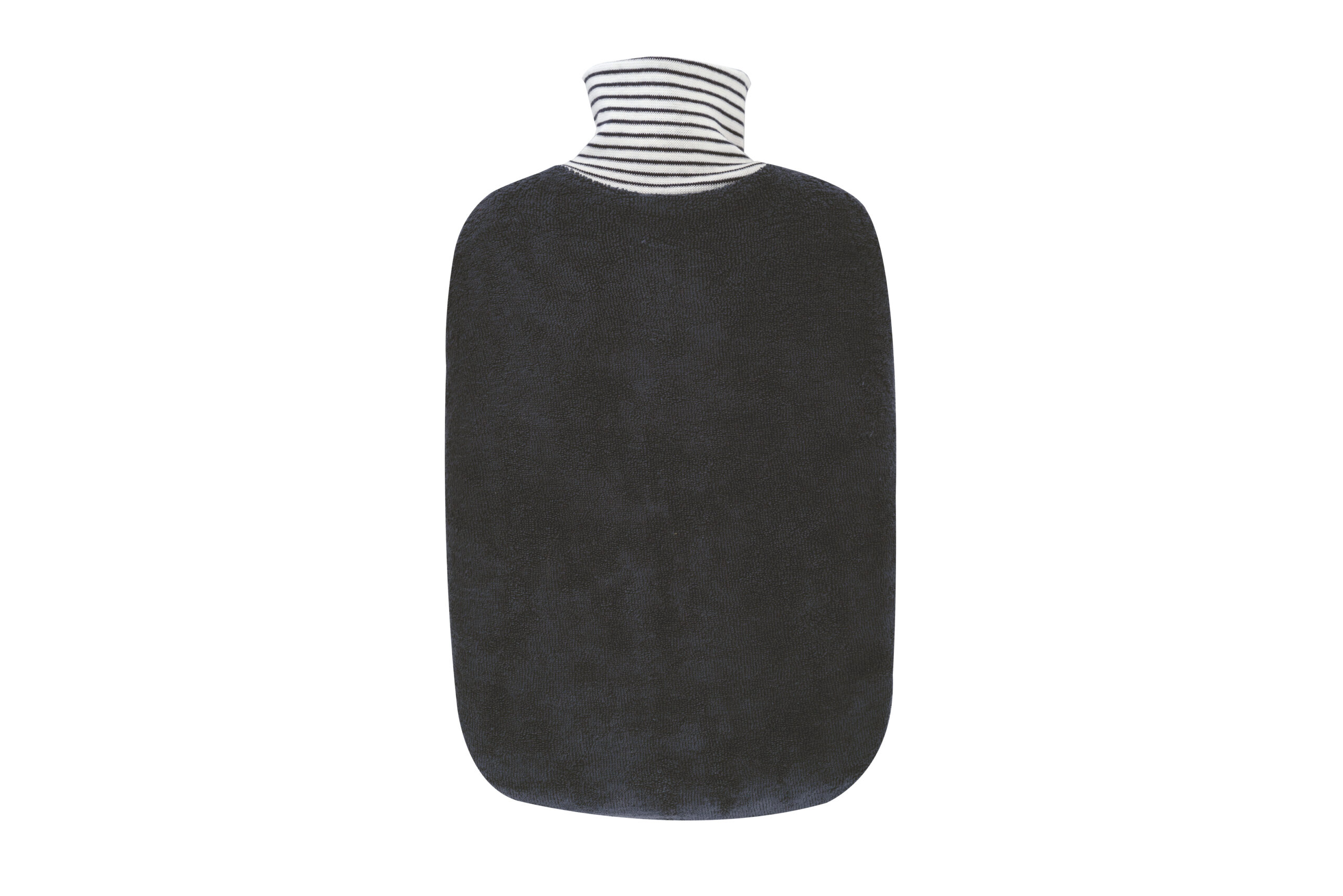 Réf59mb - bouillotte confort effet serviette marine coton bio