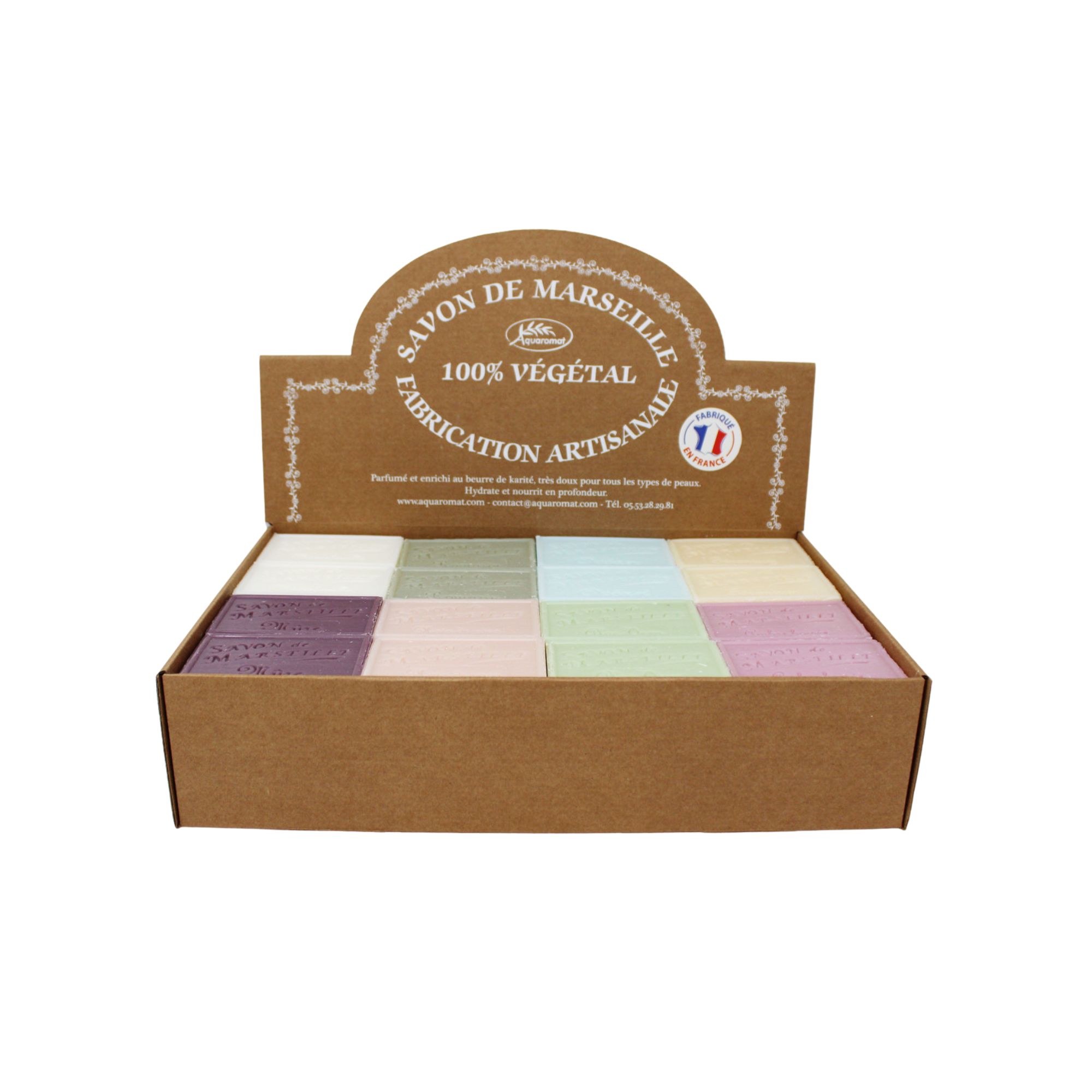 Présentoir n°2 - 48 savons de Marseille