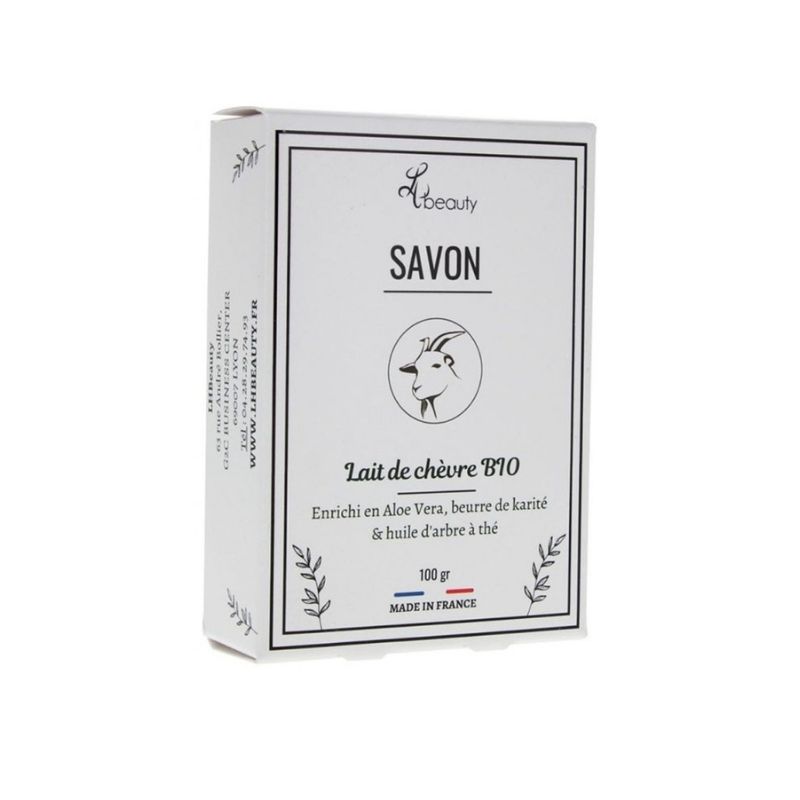 savon masque purifiant au lait de chèvre bio et huile d'arbre à thé