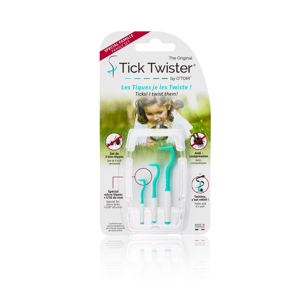 Tire tique avec boîte de rangement | "Tick twister" - set humain 3 pièces
